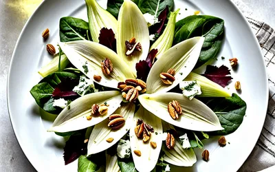 Salade gourmande d'endives aux magrets de canard fumés - recette facile et rapide