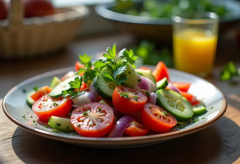 Salade Israélienne Fraîche et Colorée