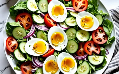 Salade mélangée fraîche et gourmande - Recette facile pour une personne