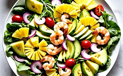 Salade Soleil d'Hawaï : recette fraîche et exotique facile