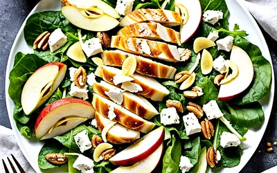 Salade sucrée-salée pomme poulet : recette facile et gourmande