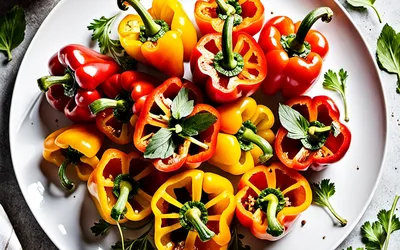 Salade tiède de poivrons au cumin : recette facile et parfumée