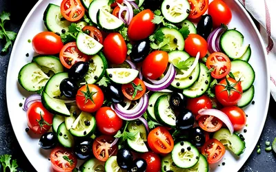 Recette facile de salade tunisienne fraîche et savoureuse