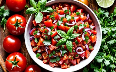 Recette de Salsa Tomate Fraîche Maison - Facile et Rapide