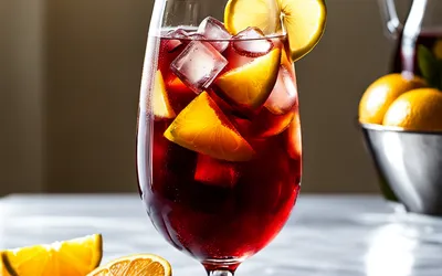 Recette facile de sangria allégée rafraîchissante pour une personne