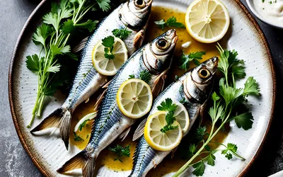 Sardines grillées et sauce au yaourt frais : recette facile et rapide