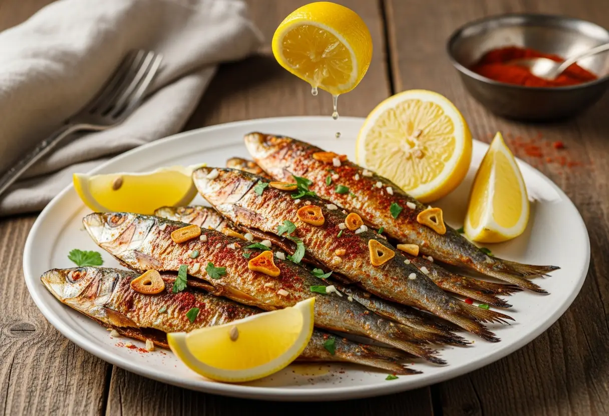 Sardines grillées épicées à la méditerranéenne