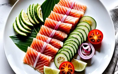 Recette de sashimi de poisson à la tahitienne frais et exotique