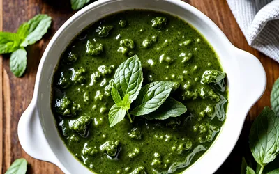 Image de la recette Sauce à la menthe fraîche maison pour accompagner vos plats
