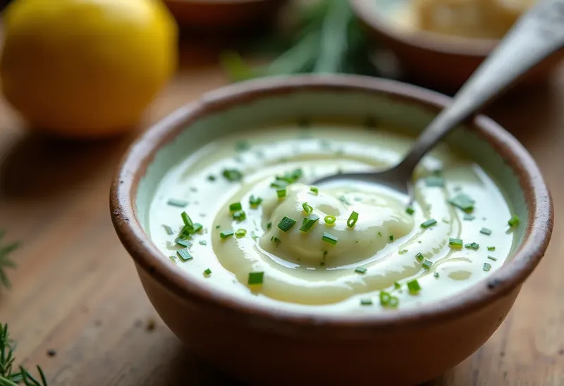 Sauce aigre aux herbes fraîches facile et rapide