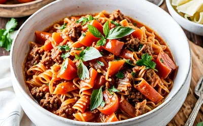 Recette facile de sauce bolognaise pour étudiants - rapide et savoureuse