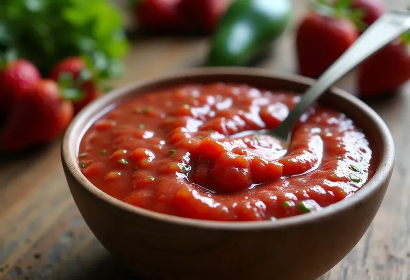 Sauce gourmande aux fraises et poivre vert pour sublimer vos plats