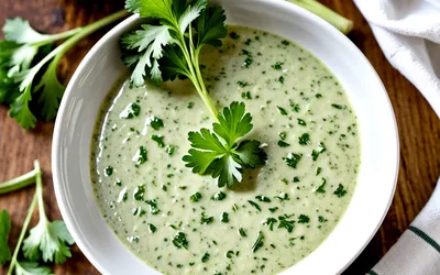 Sauce minceur au persil légère et fraîche - recette facile