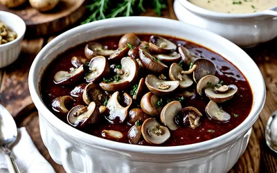 Recette authentique de sauce périgourdine au foie gras et champignons