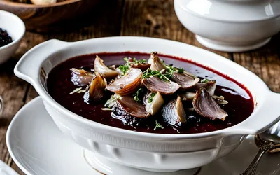 Recette authentique de Sauce Périgueux au vin rouge et truffes