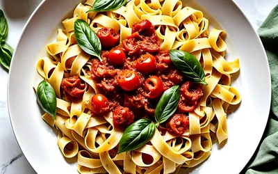 Recette facile de sauce tomate à la cannelle pour tagliatelles