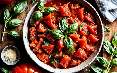 Recette facile de sauce tomate maison au thym et basilic frais