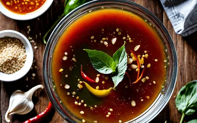 Recette facile de sauce vietnamienne pour nêms - Sauce dip savoureuse