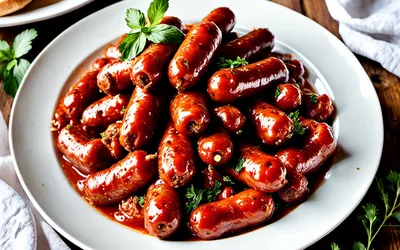 Recette facile de saucisses grecques en sauce tomate épicée