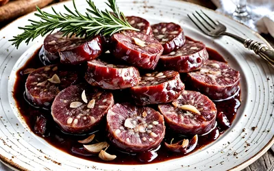 Recette facile de Saucisson au Beaujolais des Forgerons - Apéritif traditionnel