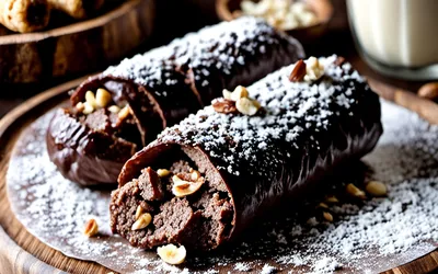 Recette facile et gourmande de saucisson au chocolat maison