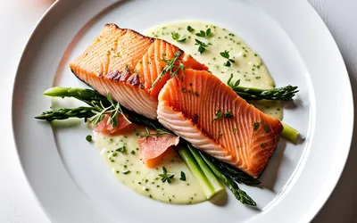 Recette de saumon croustillant au pamplemousse et fondue de poireaux facile et gourmande