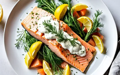Saumon Poché Parfait avec Sauce à l'Aneth - Recette Facile et Saine