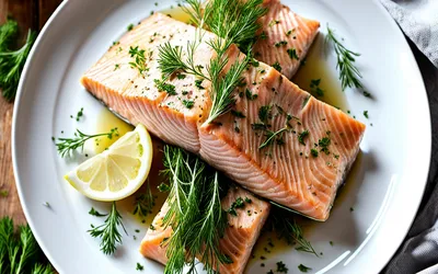 Saumon vapeur mariné aux herbes fraîches : recette saine et savoureuse