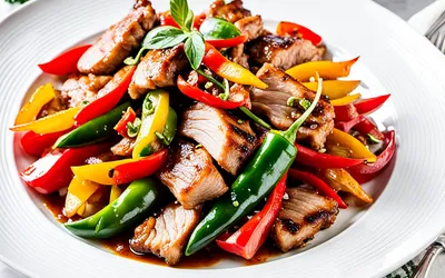 Recette facile de sauté de porc aux poivrons colorés