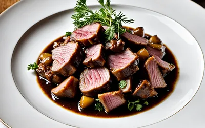 Recette facile de sauté de veau au porto, plat mijoté raffiné