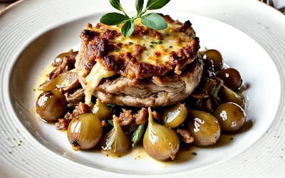 Sauté de veau gratiné aux oignons fondants : recette facile et gourmande