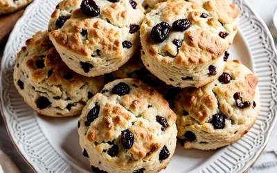Recette facile de scones moelleux aux raisins secs à l'anglaise