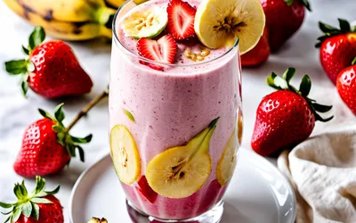 Recette facile de smoothie fruité énergisant à l'américaine