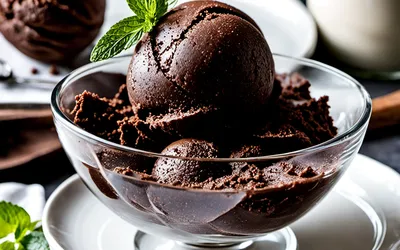 Recette facile de sorbet au chocolat intense fait maison