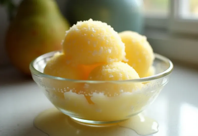 Sorbet rafraîchissant au corossol fait maison