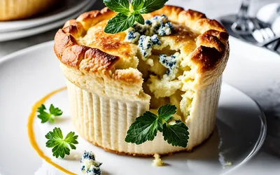 Soufflé au Fromage Bleu : Recette Facile et Gourmande pour 1 Personne