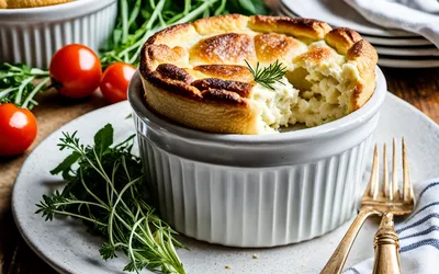 Soufflé au fromage de chèvre léger et fondant - Recette facile