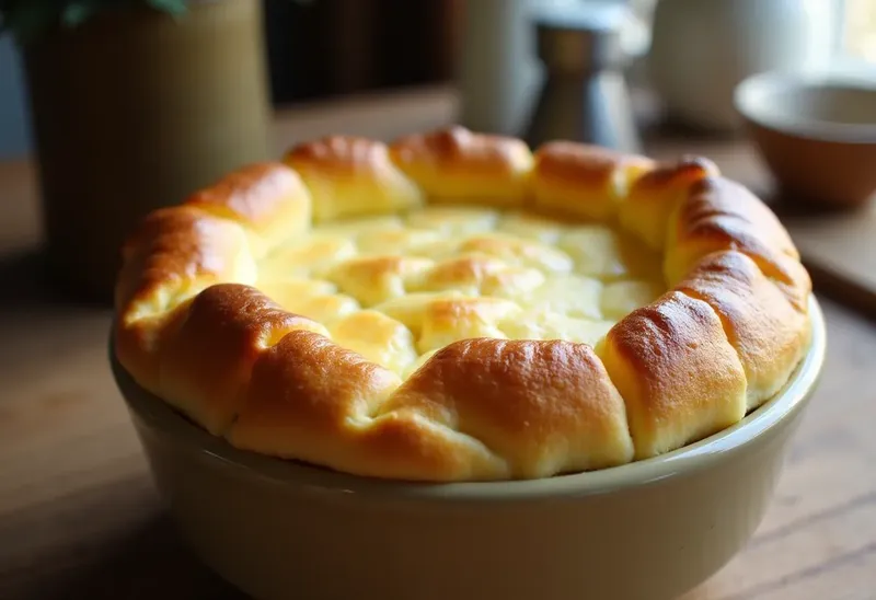 Soufflé au Roquefort léger et aérien