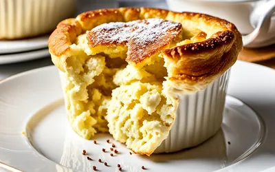 Image de la recette Soufflé léger au fromage blanc : recette facile et gourmande
