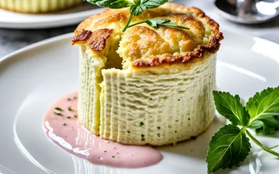 Recette facile de soufflé de courgettes avec sauce rose maison