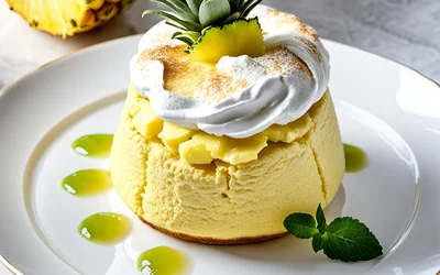 Recette facile de soufflé léger à l'ananas frais - dessert fruité