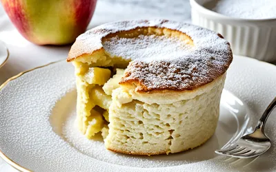 Soufflé à la pomme léger et gourmand - Recette facile et rapide