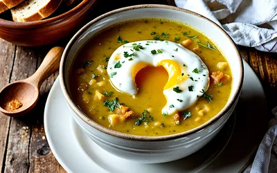 Soupe à l'ail espagnole traditionnelle facile et rapide