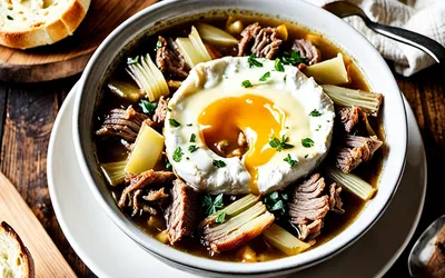 Recette facile de soupe à l'oignon gratinée au camembert, savoureuse et rapide