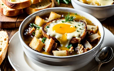 Soupe à l'oignon gratinée traditionnelle : recette facile et savoureuse