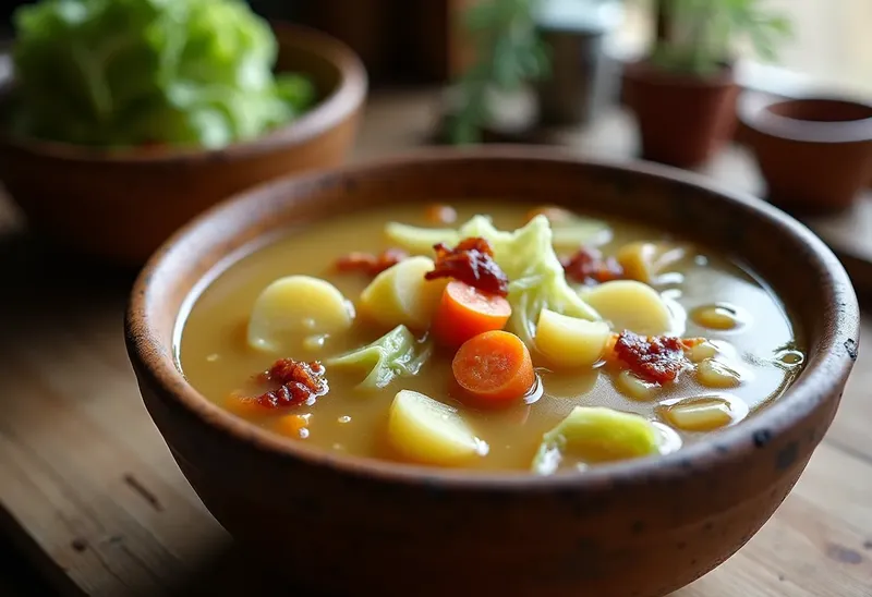 Soupe auvergnate traditionnelle au chou : recette savoureuse et réconfortante