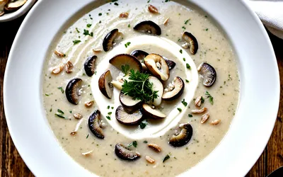 Soupe champenoise traditionnelle aux champignons - recette facile et savoureuse