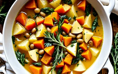 Soupe d'automne aux légumes de saison - recette facile et réconfortante