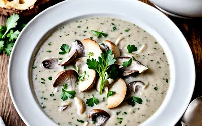 Soupe de champignons crémeuse ultra-facile et rapide - Recette simple