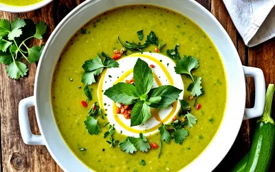 Soupe de courgettes épicée au curry : recette facile et rapide